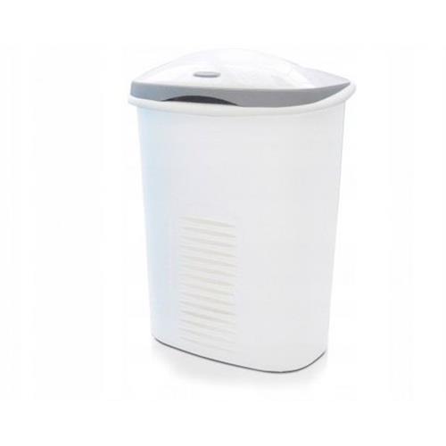 Laundry Basket Twin 60l Two Chambers White Meliconi