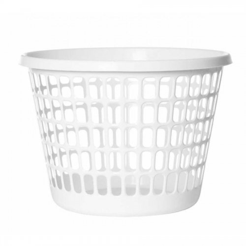 Plast Team Laundry Basket Round 32l White 1009